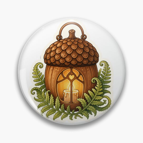 Item preview, Acorn Candle Lantern With Ferns designed and sold by The-Art-of-D.