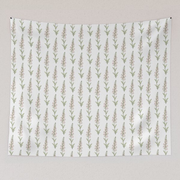 Item preview, Delicate pink foxglove in bloom designed and sold by Side Quest Co..