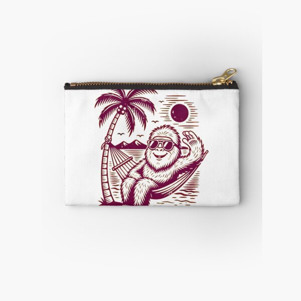 Item preview, Bigfoot Relaxing In Beach Hammock designed and sold by Linework Studio.