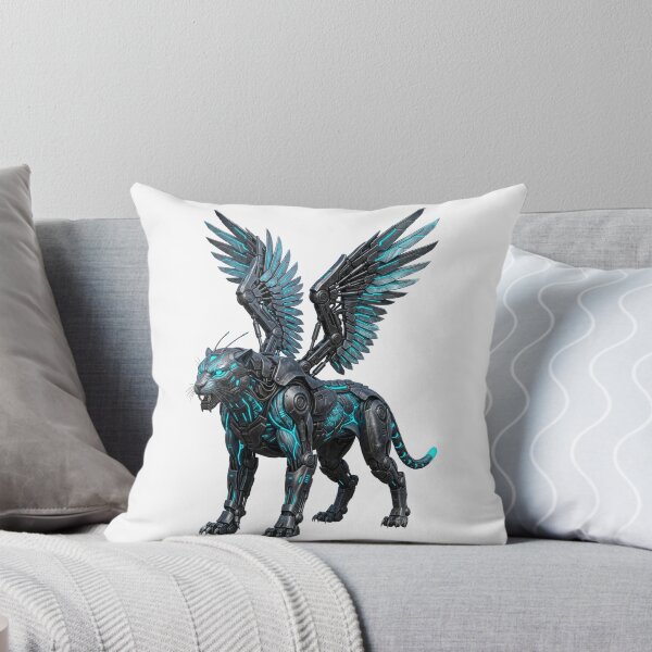 Item preview, Cyber Winged Panther — Biomechanical Fantasy Art designed and sold by CalmFrameArt.
