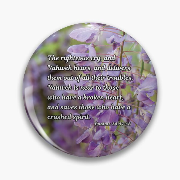 Item preview, Psalms 34:17-18 Yahweh Hears - Wisteria Photograph designed and sold by InsprtnlArtbyDP.