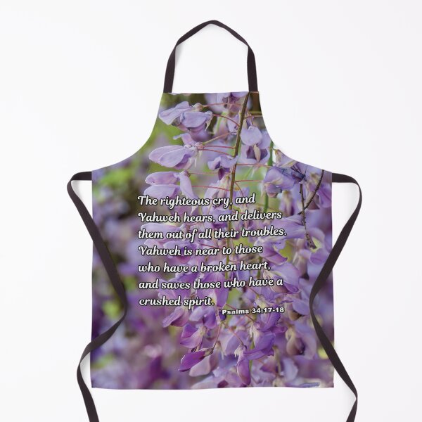 Item preview, Psalms 34:17-18 Yahweh Hears - Wisteria Photograph designed and sold by InsprtnlArtbyDP.