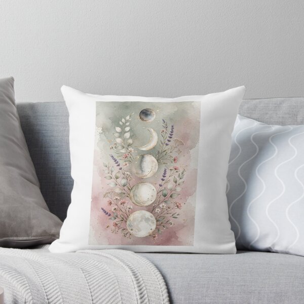 Item preview, Moon Phases Canvas Wall Art | Boho Wildflower Sage Green Gold | Spiritual Decor Women designed and sold by Donartpictures.