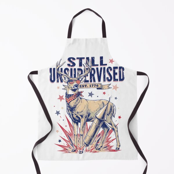 Item preview, Still Unsupervised Patriotic Deer Rocket Est 1776 Tee designed and sold by DarylWelsh2024.