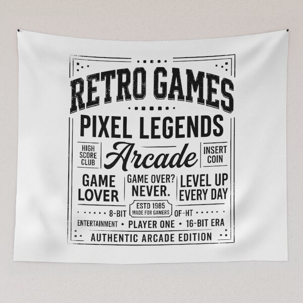 Item preview, Retro Games Estd 1985 designed and sold by BrunoLinuxArt.