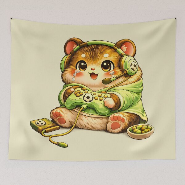 Item preview, Gamer Football Hamster ?⚽ Cute Kawaii Gaming designed and sold by Pick'n Quick.