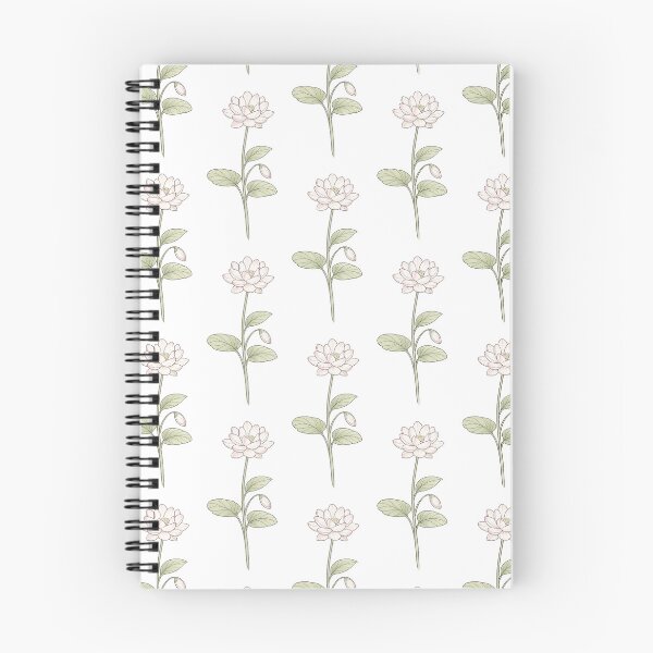 Item preview, Delicate pink lotus with green leaves designed and sold by Side Quest Co..