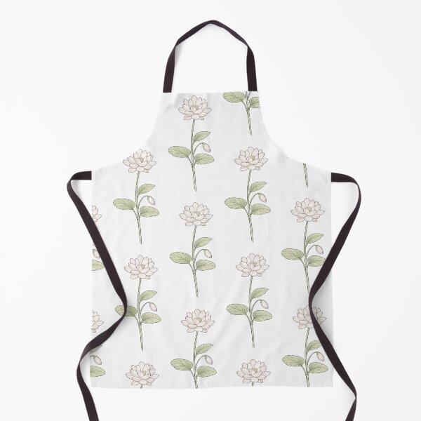 Item preview, Delicate pink lotus with green leaves designed and sold by Side Quest Co..