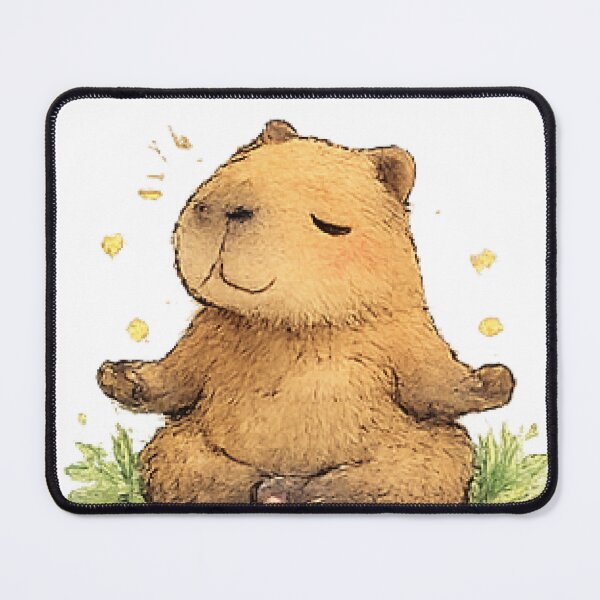 Item preview, Meditating Capybara in a Sunny Meadow designed and sold by Northline Creative.