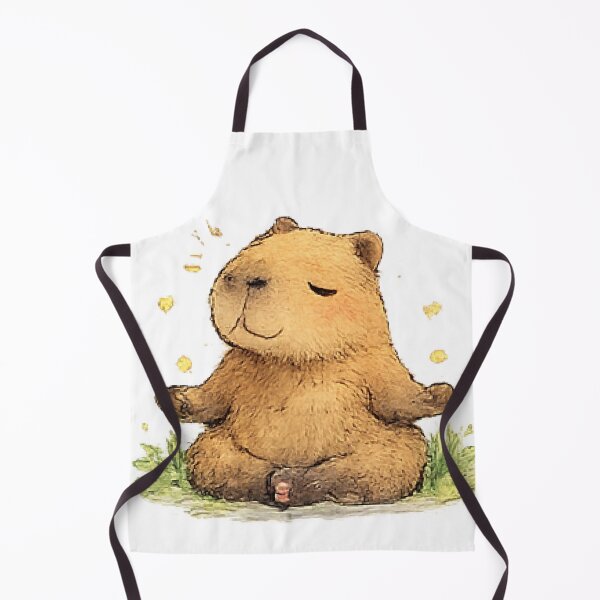 Item preview, Meditating Capybara in a Sunny Meadow designed and sold by Northline Creative.