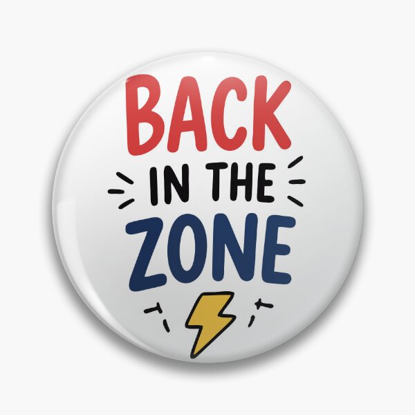 Item preview, Back in the Zone Sticker | Motivational School Typography designed and sold by Mikoff04-arts.