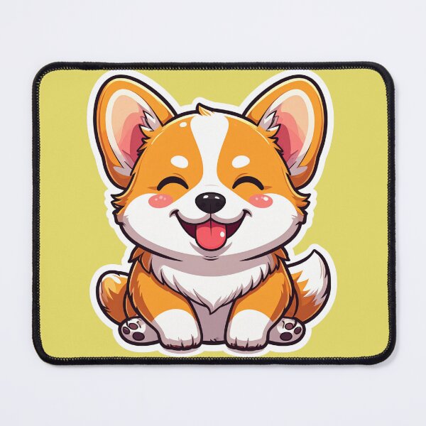 Item preview, Cute Happy Corgi Puppy Kawaii Sticker designed and sold by Monyegy.