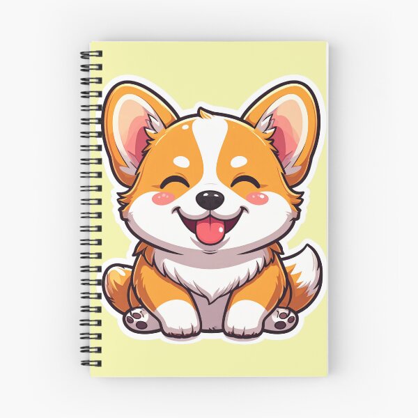 Item preview, Cute Happy Corgi Puppy Kawaii Sticker designed and sold by Monyegy.