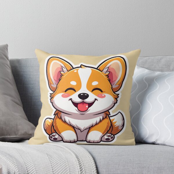 Item preview, Cute Happy Corgi Puppy Kawaii Sticker designed and sold by Monyegy.