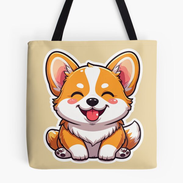 Item preview, Cute Happy Corgi Puppy Kawaii Sticker designed and sold by Monyegy.