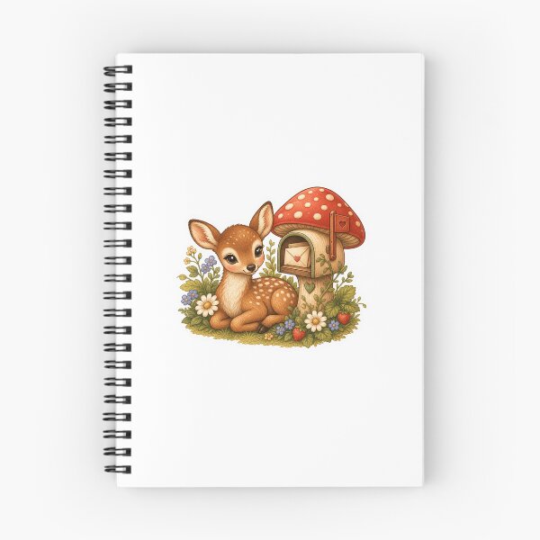 Item preview, Fawn Beside A Mushroom Mailbox designed and sold by The-Art-of-D.