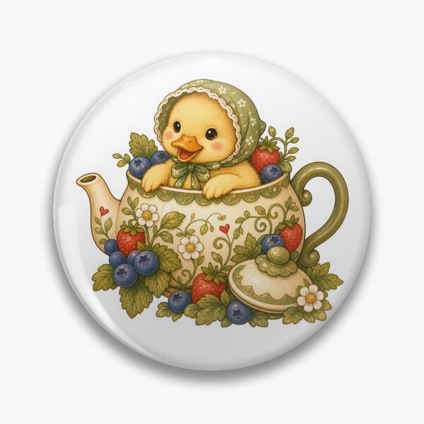Item preview, Duckling In A Berry Teapot designed and sold by The-Art-of-D.