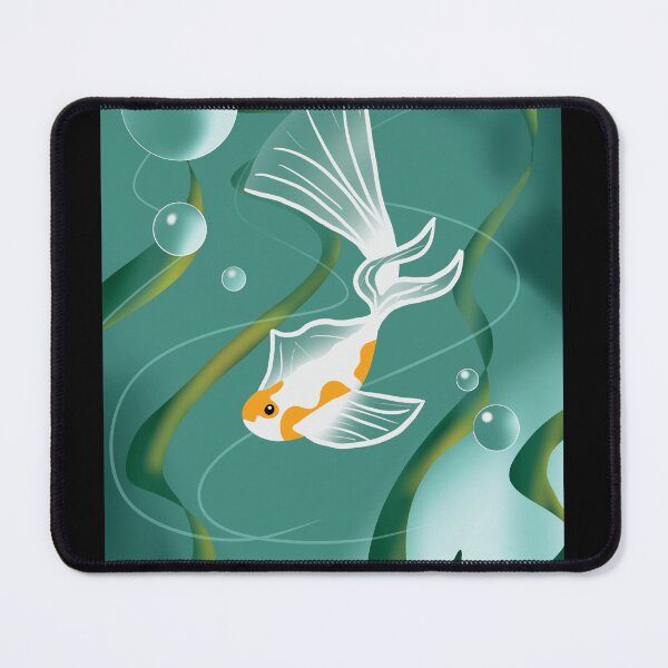 Item preview, White and orange fish  designed and sold by Line2lifeart.