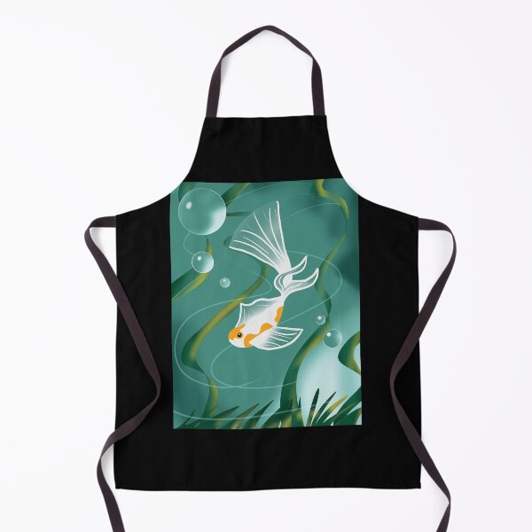 Item preview, White and orange fish  designed and sold by Line2lifeart.