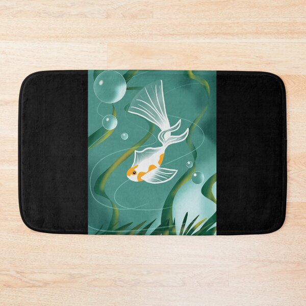 Item preview, White and orange fish  designed and sold by Line2lifeart.