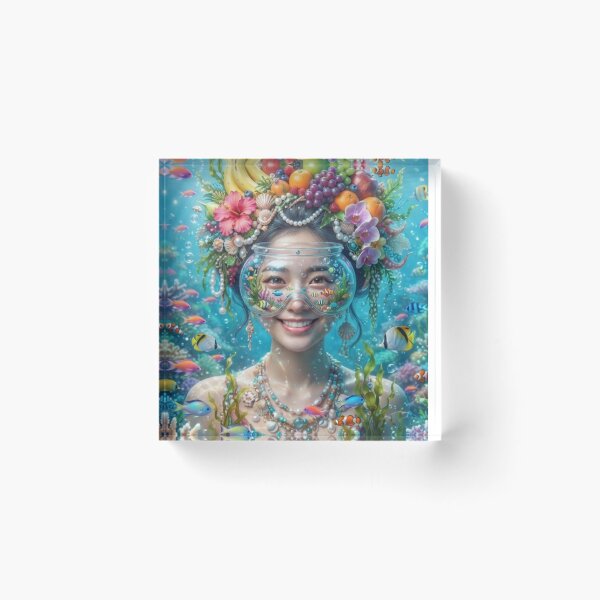 Item preview, Beautiful girl underwater designed and sold by PP&RAINBOW SHOP.