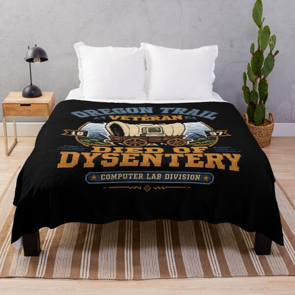 Item preview, Oregon Trail Veteran Died of Dysentery designed and sold by CerealBoxInk.