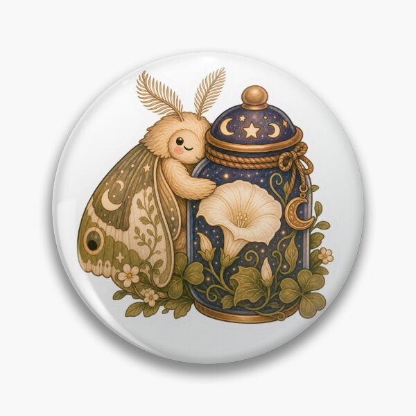 Item preview, Gentle Moth Hugging A Moonflower Jar designed and sold by The-Art-of-D.