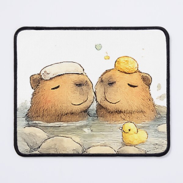 Item preview, Relaxing Bath Time for Two Capybaras designed and sold by Northline Creative.
