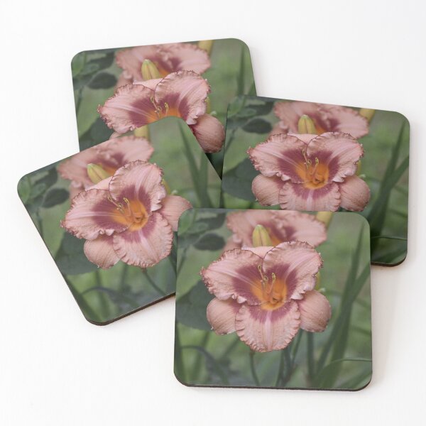 Item preview, Pink Daylily Flowers Vertical Botanical Photo designed and sold by TathataPhotos.