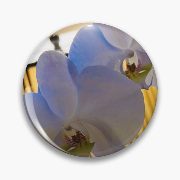 Item preview, Quiet Bloom - Delicate Blue and White Orchid - Gentle Petals Macro designed and sold by QuietBloomDHS.