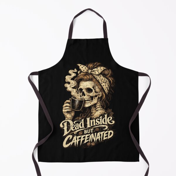Item preview, Dead Inside But Caffeinated Skeleton Coffee Vintage Halloween Shirt designed and sold by HectorStore11.