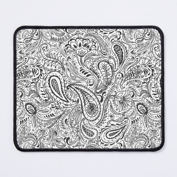 Item preview, Black and white paisley pattern designed and sold by bokasin.
