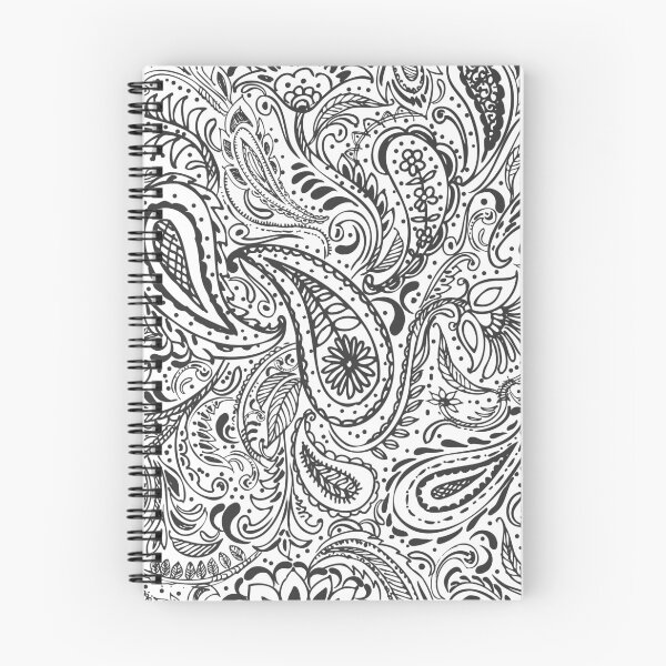 Item preview, Black and white paisley pattern designed and sold by bokasin.