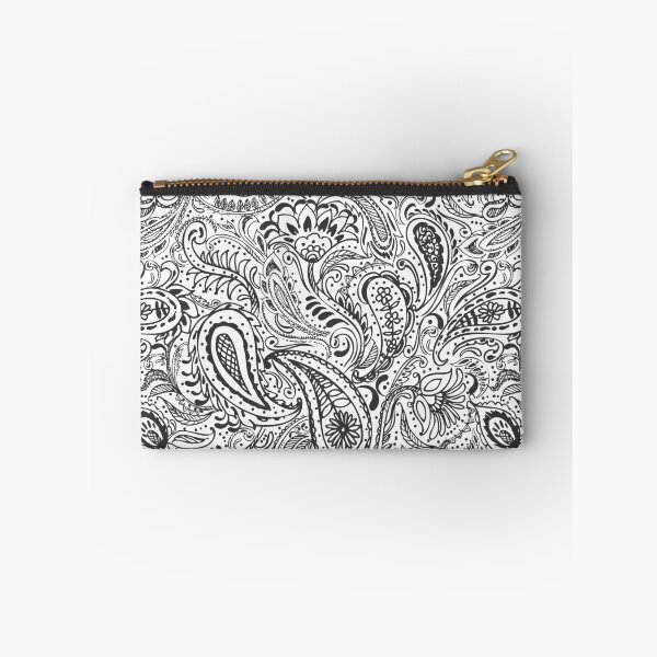 Item preview, Black and white paisley pattern designed and sold by bokasin.