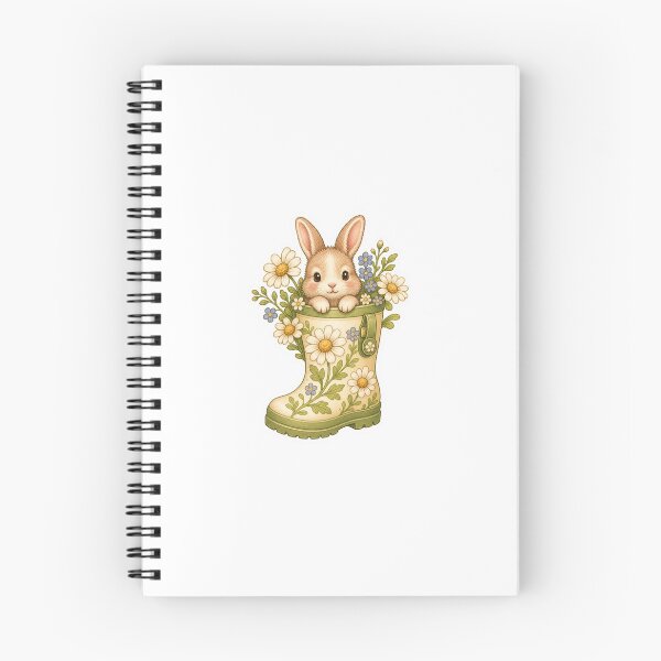 Item preview, Bunny Inside A Daisy Rain Boot designed and sold by The-Art-of-D.