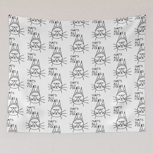 Item preview, FeltTipCat - That's All Folks designed and sold by felttipcat.