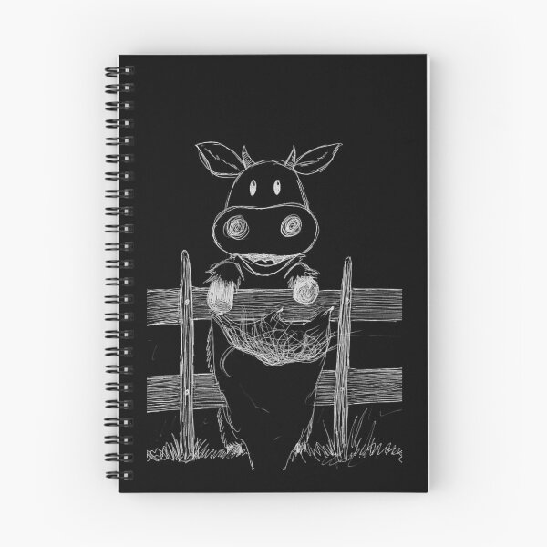 Item preview, Cute Happy Cow Hand Drawn Ballpoint Pen White Version designed and sold by BOKEbyTC.