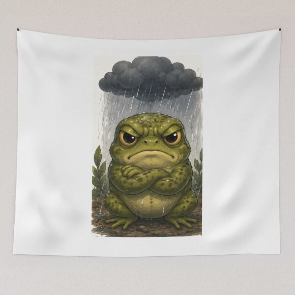 Item preview, Angry Rain Frog Under Storm Cloud designed and sold by AtlasPixel.