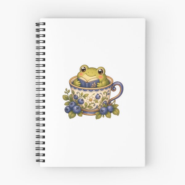 Item preview, Reading Frog In A Blueberry Teacup designed and sold by The-Art-of-D.