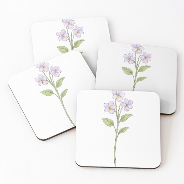 Item preview, Delicate violet flower designed and sold by Side Quest Co..