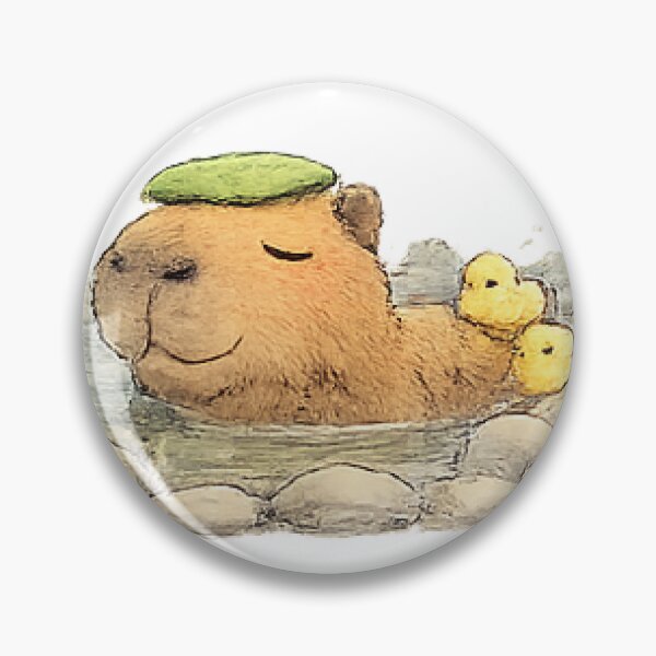 Item preview, Relaxing Bath Time for a Capybara designed and sold by Northline Creative.