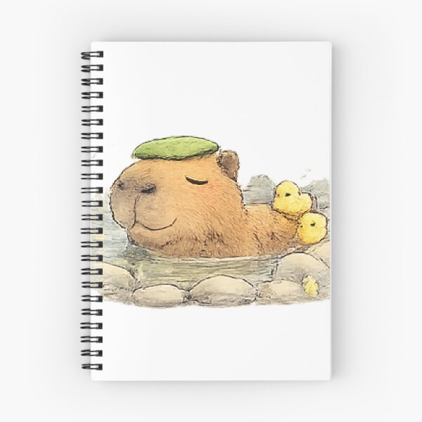 Item preview, Relaxing Bath Time for a Capybara designed and sold by Northline Creative.