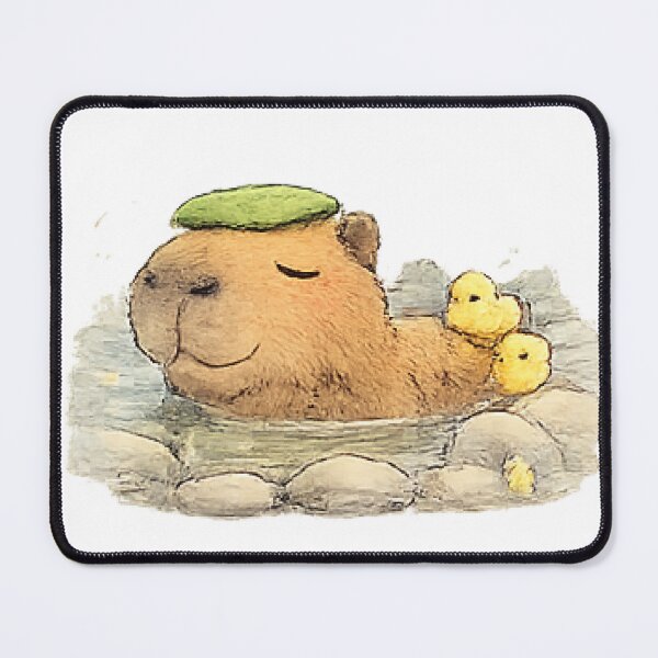 Item preview, Relaxing Bath Time for a Capybara designed and sold by Northline Creative.