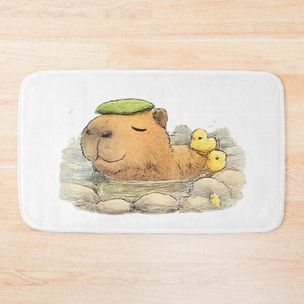 Item preview, Relaxing Bath Time for a Capybara designed and sold by Northline Creative.