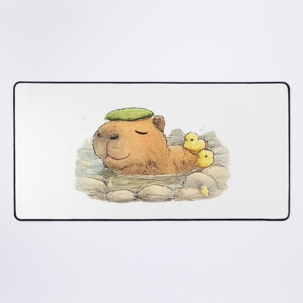 Item preview, Relaxing Bath Time for a Capybara designed and sold by Northline Creative.