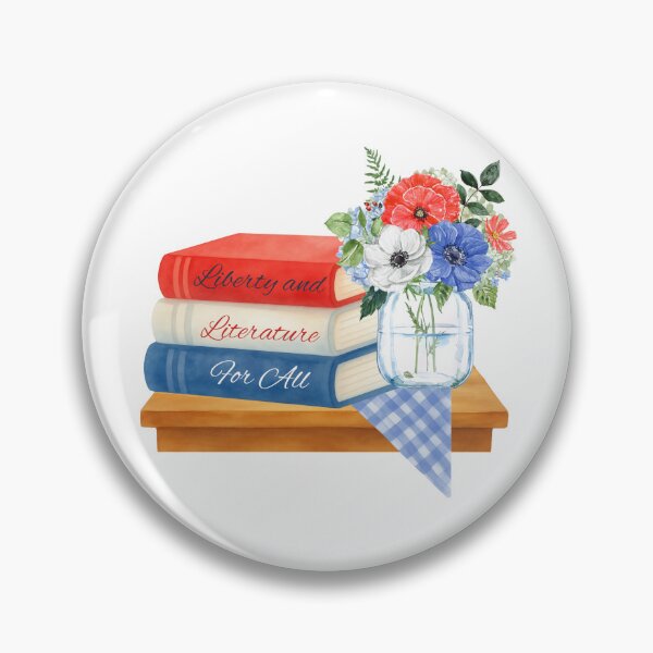 Item preview, Liberty & Literature designed and sold by TotAlyBooked.