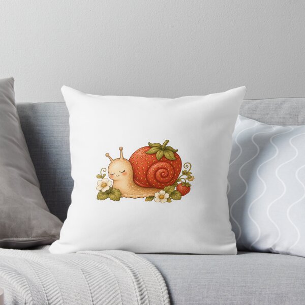 Item preview, Sleepy Snail With Strawberry Shell designed and sold by The-Art-of-D.
