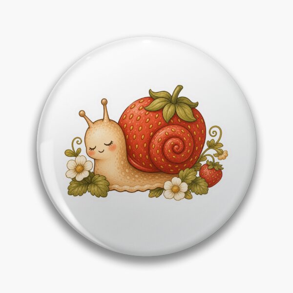 Item preview, Sleepy Snail With Strawberry Shell designed and sold by The-Art-of-D.