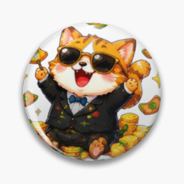 Item preview, Rich Kawaii Cat With Money designed and sold by DailyDoodlesBySumbul.