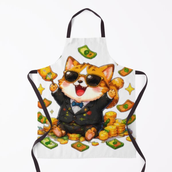 Item preview, Rich Kawaii Cat With Money designed and sold by DailyDoodlesBySumbul.